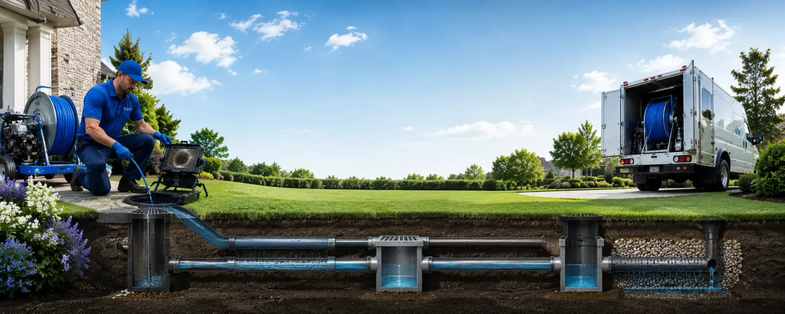 Outdoor drain cleaning information for Harrisville, MI