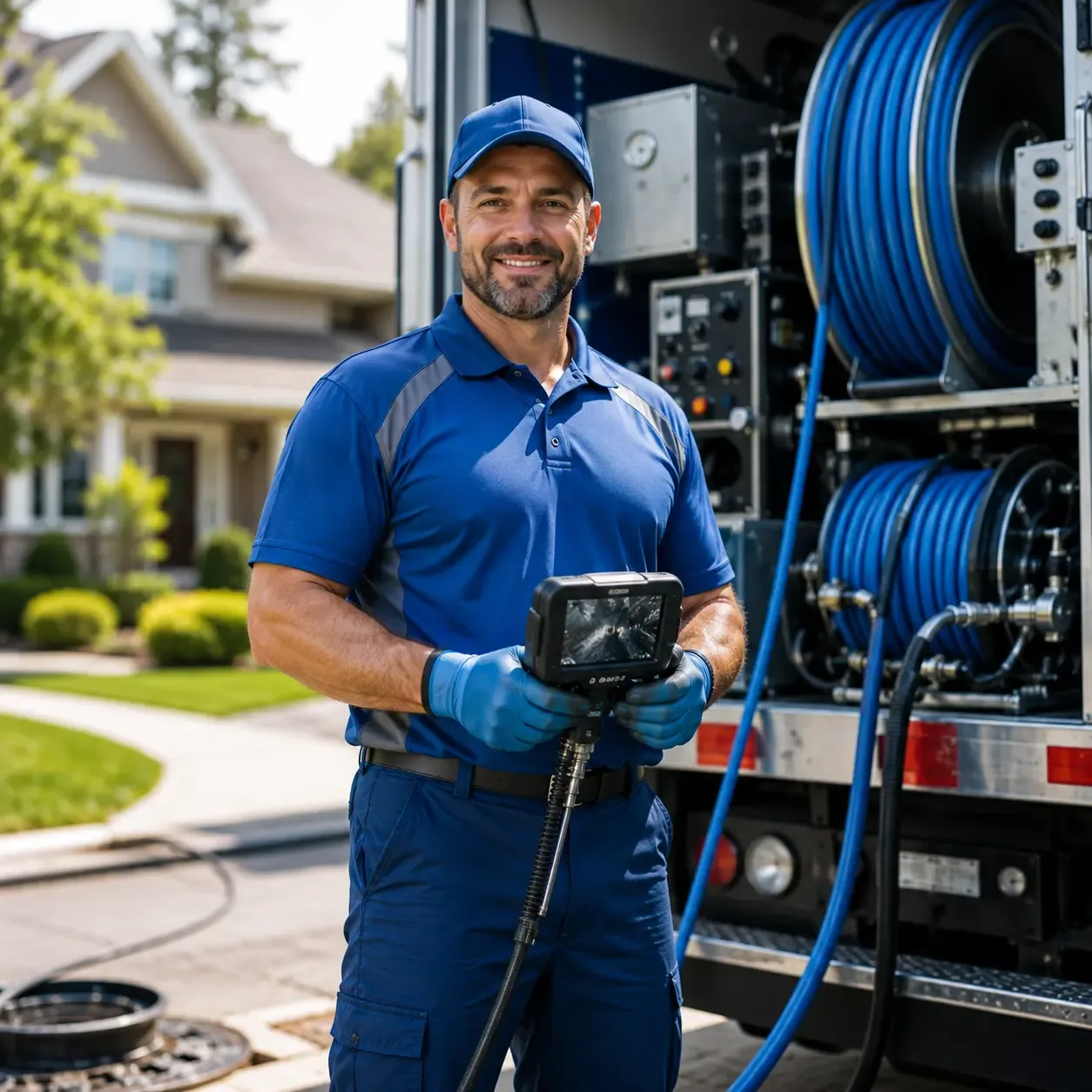 Local outdoor drain cleaning specialists in Harrisville, MI
